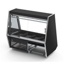 Ver imagem 3 de Expositor Açougue Atlantis 1,50 Metros Preto com Adesivo Gancheira Eaag1500 220v - Refrimate