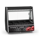 Ver imagem 2 de Expositor Açougue Atlantis 1,50 Metros Preto com Adesivo Gancheira Eaag1500 220v - Refrimate