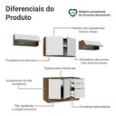 Ver imagem 4 de Armário de Cozinha Completa 280 Cm Rustic/branco Veludo Lux Madesa 02