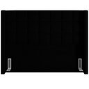 Ver imagem 4 de Kit Cabeceira Cama Box Paris 160 Cm com Puff Recamier Itália Bouclê Preto - Lyam Decor