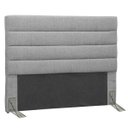 Ver imagem 1 de Cabeceira Casal Queen 160 cm Greta Linho Cinza - D'Monegatto