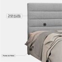 Ver imagem 5 de Cabeceira Casal Queen 160 cm Greta Linho Cinza - D'Monegatto
