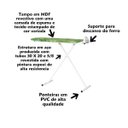 Ver imagem 6 de Tábua de Passar Roupa Dobravel Compacta Portátil Prática