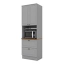 Ver imagem 1 de Torre Quente 1 Forno Nova York Cinza com Tampo Nature – Henn