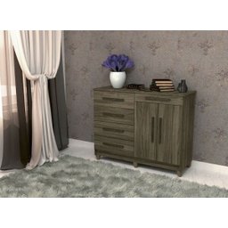 Cômoda Sapateira Sirius Vila Rica - Móveis Roperi	 - Pau Brasil - 3