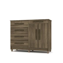 Cômoda Sapateira Sirius Vila Rica - Móveis Roperi	 - Pau Brasil - 1