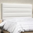 Ver imagem 2 de Cabeceira Solteiro Greta 90 cm Corino Branco - D'Monegatto