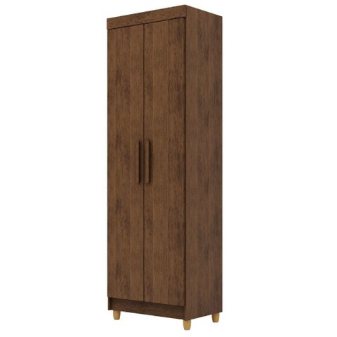 Armário Multiuso 2 Portas Vila Rica - Móveis Roperi - Imbuia Rustico