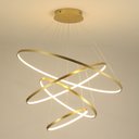 Ver imagem 5 de Lustre Pendente Skylight Júpiter 3038 Led Bivolt Dourado Sky-3038do