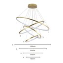 Ver imagem 4 de Lustre Pendente Skylight Júpiter 3038 Led Bivolt Dourado Sky-3038do