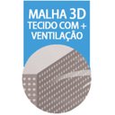Ver imagem 4 de Colchão Queen Castor Black e White Air One Face D33 158x198x23