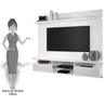 Painel Suspenso com Bancada Livin 1.8 Branco - Hb Móveis - 3