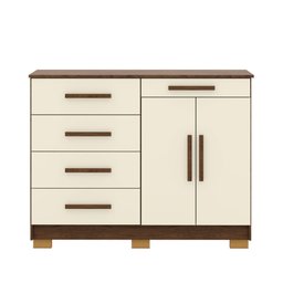 Comoda Sirius 2 Portas 5 Gavetas 20019-71 Vila Rica - 1