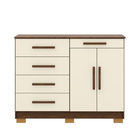 Comoda Sirius 2 Portas 5 Gavetas 20019-71 Vila Rica