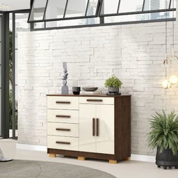 Comoda Sirius 2 Portas 5 Gavetas 20019-71 Vila Rica - 7