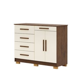 Comoda Sirius 2 Portas 5 Gavetas 20019-71 Vila Rica - 5
