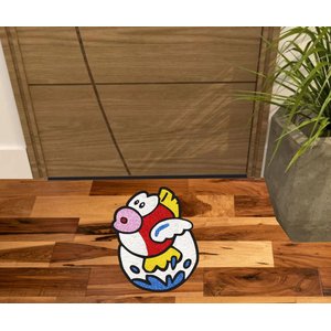 TAPETE PEIXE FORA DO AQUÁRIO, DIVERTIDO E TEMÁTICO. DECORAÇÃO PARA QUARTO DE CRIANÇA E DEMAIS DECORÇ