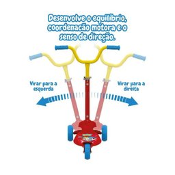 Patinete Skatenet - Luccas Neto - Vermelho - Bandeirante BAND3090 - 3