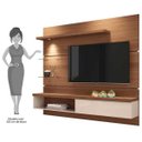Ver imagem 3 de Painel Suspenso com Bancada Ores 180cm Nature/Off White
