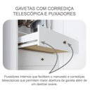 Ver imagem 6 de Guarda Roupa Casal Ambiente Palazzo 3 Portas 6 Gavetas Neve – Novo Horizonte