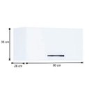 Ver imagem 2 de Armário Aéreo Geladeira 1 Porta 60 Cm Branco 957 Ajl Móveis