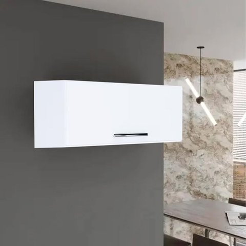 Armário Aéreo Geladeira 1 Porta 60 Cm Branco 957 Ajl Móveis