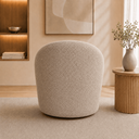 Ver imagem 3 de Poltrona Yara Decorativa Orgânica para Sala Bouclê Estofada