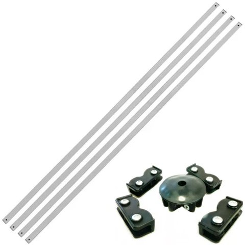 Kit Reparo Tendas Gazebo Sanfona 3x3 Teto X-flex Mor