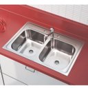 Ver imagem 2 de Cuba Dupla de Sobrepor para Cozinha Tramontina 84cmx48cmx15cm