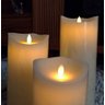 Kit 3 Velas de LED Gigante Parafina Chama Viva 15, 20 e 25cm - 1