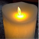 Ver imagem 2 de 2 Velas de Led Gigante Parafina Chama Viva - Altura 20 Cm