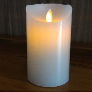 Conjunto 2 Velas Led Fina G Parafina Movimento Chama Viva