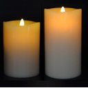 Ver imagem 2 de Kit 2 Velas de Led Gigante Parafina Chama Viva 20 e 25 Cm