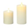 Kit 2 Velas De Led Gigante Parafina Chama Viva 20 E 25 Cm - 1