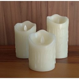 Conjunto 3 Velas de Led - Parafina - Movimento Chama Viva - 4