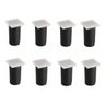 Kit 8 Spot Embutido Piso Externo Quadrado 1W 3000K Quente Ip67 Ali62 - 1