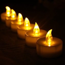 Kit Com 12 Velas De Led Cor Amarelo - Baterias Inclusas - 3