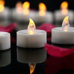 Kit Com 12 Velas De Led Cor Amarelo - Baterias Inclusas - 4