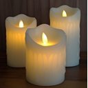 Ver imagem 6 de Vela Led Grande Parafina Derretida Chama Viva 15 X 7.5 Cm