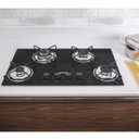 Ver imagem 2 de Cooktop Tramontina 4 Bocas à Gás Glass Brasil 4Ggtri70 Bivolt