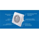 Ver imagem 6 de Microventilador Exaustor 100mm Residencial 10w 127v Ventisol