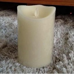 Velas De Led Gigante Parafina Chama Viva - Altura 15 Cm - 2