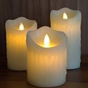 Ver imagem 2 de Vela Led Pequena Parafina Derretida Chama Viva 10 X 7.5 Cm