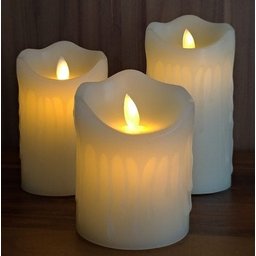 Vela Led Pequena Parafina Derretida Chama Viva 10 X 7.5 Cm - 6