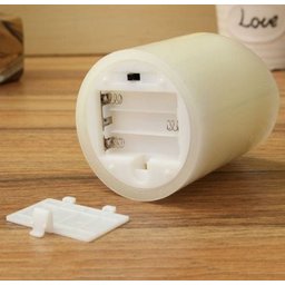 Kit 2 Velas De Led Gigante Parafina Chama Viva 15 E 20 Cm - 5