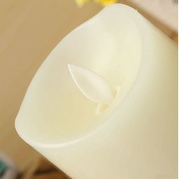 Kit 2 Velas De Led Gigante Parafina Chama Viva 15 E 20 Cm - 3