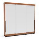 Ver imagem 2 de Guarda-Roupa 3 Portas de Correr Madrid Branco/Freijó