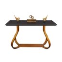 Ver imagem 1 de Aparador Decorativo com Vidro Laqueado 120cm - Base Cebola Preto