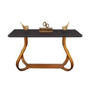 Aparador Decorativo com Vidro Laqueado 120cm - Base Cebola Preto