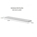 Ver imagem 4 de Prateleira Madeira Mdf Branca 80x20cm com Suporte Invisivel Flutuante Don Castro Decor Prateleira Fl